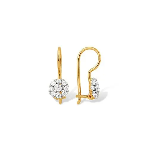 Серьги детские из красного золота