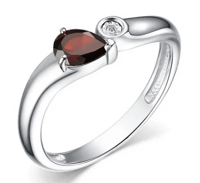 Кольцо декоративное из серебра