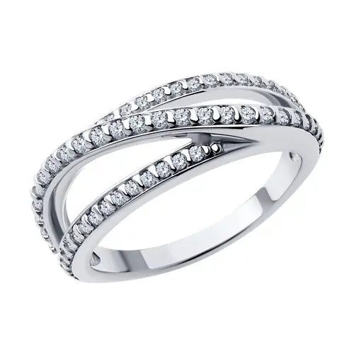 Кольцо декоративное из серебра