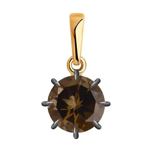 Подвеска декоративная из красного золота