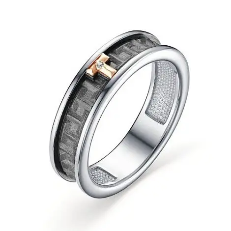 Кольцо декоративное из серебра