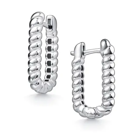 Серьги с английским замком из серебра