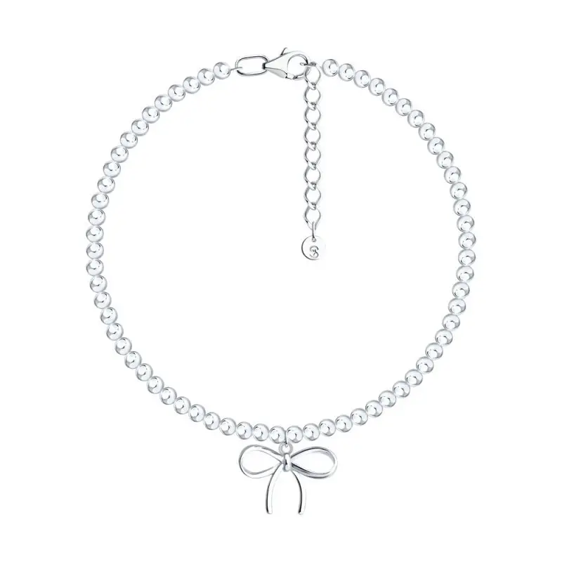 Браслет декоративный из серебра