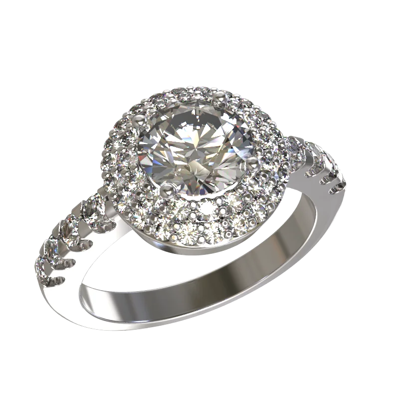 Кольцо декоративное из серебра