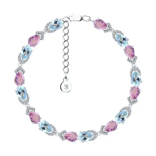 Браслет декоративный из серебра