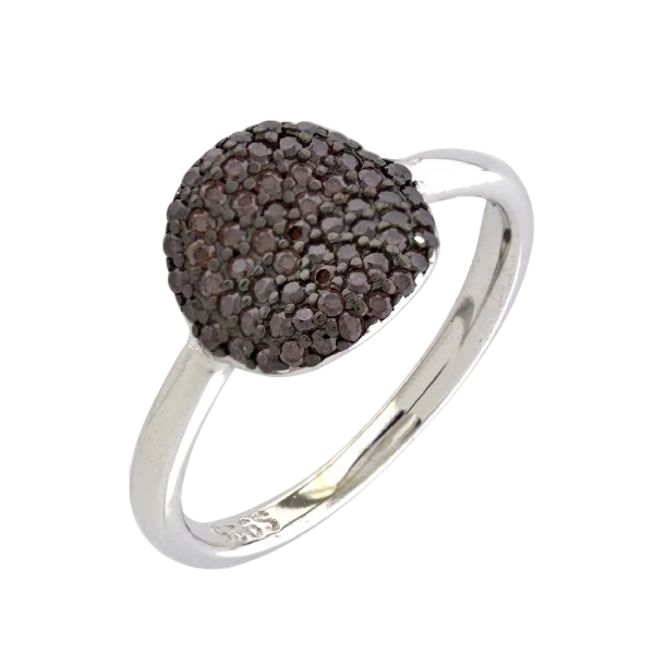 Кольцо декоративное из серебра