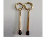 Серьги подвесные из позолоты