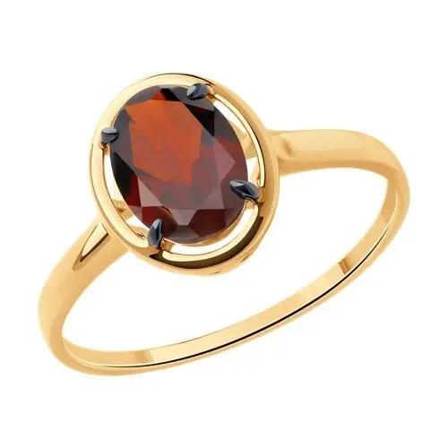 Кольцо декоративное из красного золота