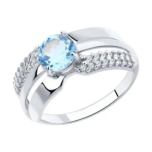 Кольцо декоративное из серебра