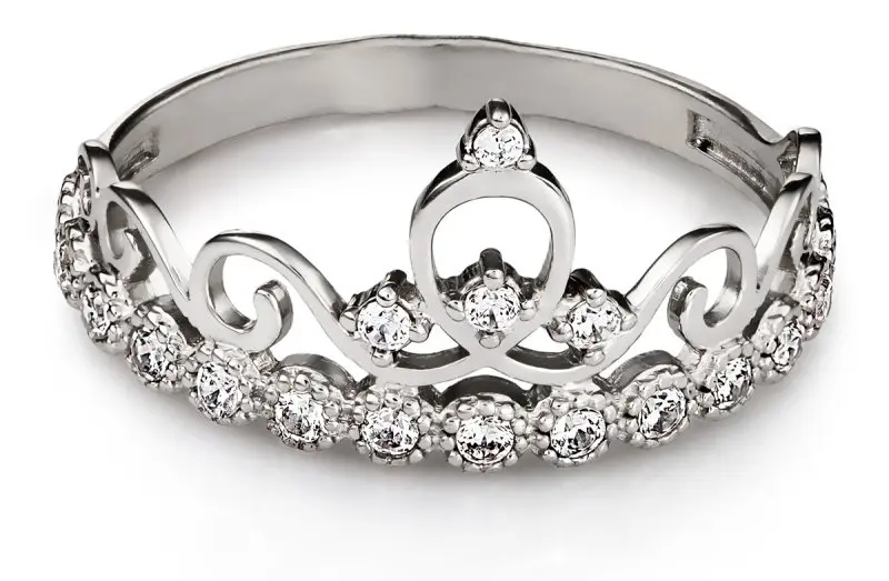 Кольцо декоративное из серебра