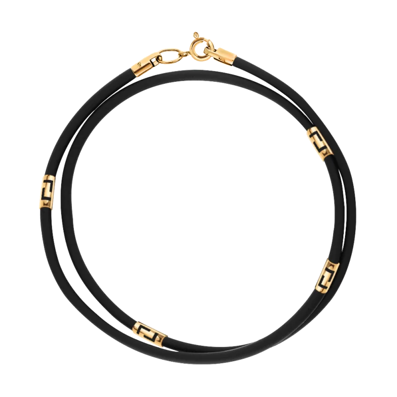 Цепь шнурок из красного золота