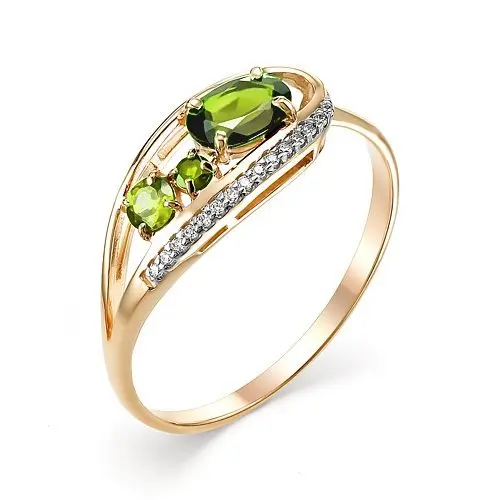 Кольцо декоративное из красного золота