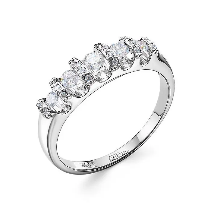 Кольцо декоративное из белого золота Кольцо декоративное из белого золота