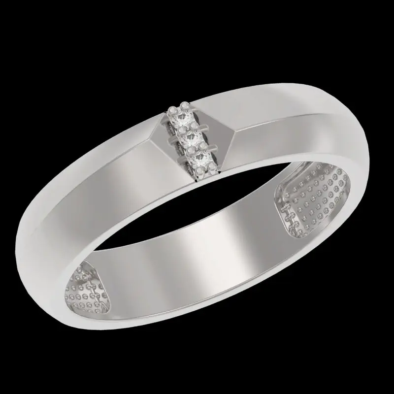 Кольцо декоративное из серебра