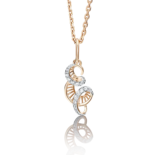 Подвеска буква из красного золота