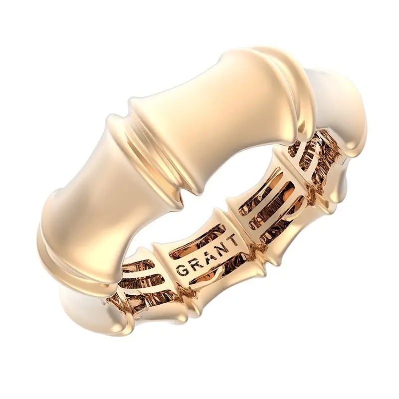 Кольцо декоративное из красного золота