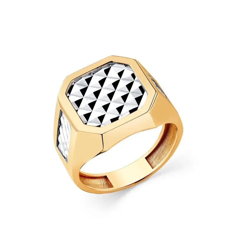 Печатка из комбинированного золота