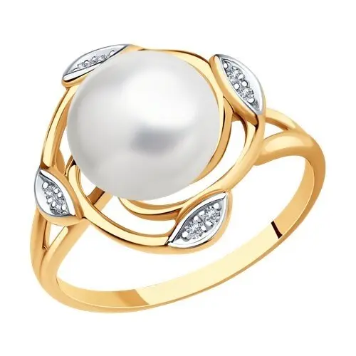 Кольцо декоративное из красного золота