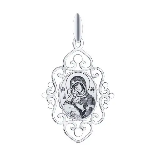 Подвеска икона из серебра