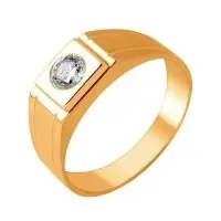 Печатка из комбинированного золота