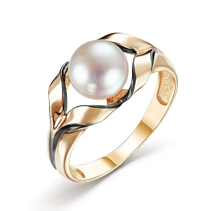 Кольцо декоративное из красного золота