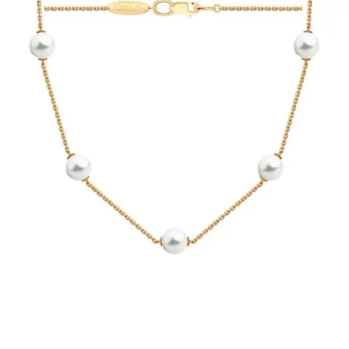 Цепь колье из красного золота