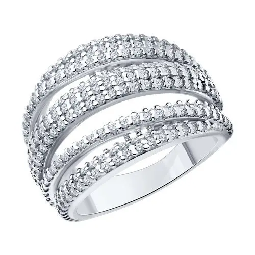 Кольцо декоративное из серебра