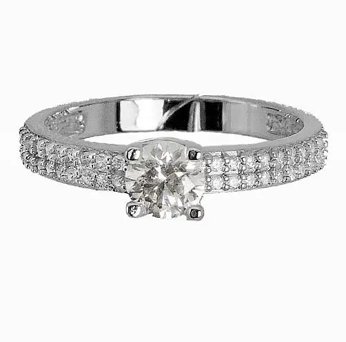 Кольцо декоративное из серебра