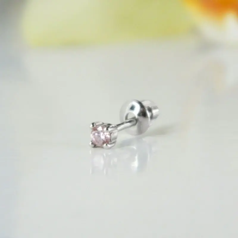 Серьги одиночные из серебра