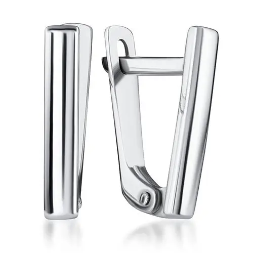 Серьги с английским замком из серебра