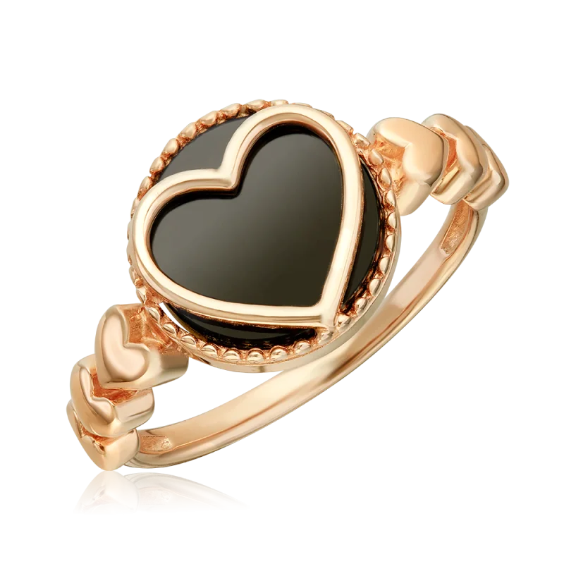 Кольцо декоративное из красного золота