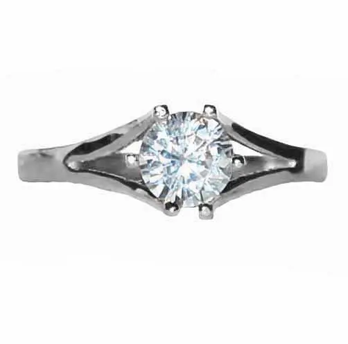 Кольцо декоративное из серебра