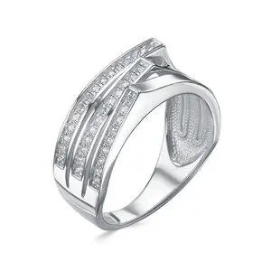 Кольцо декоративное из серебра вид 1