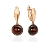 Серьги подвесные из серебра