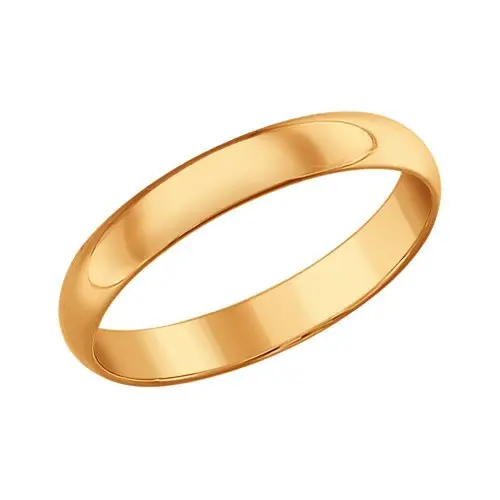 Кольцо обручальное из позолоты