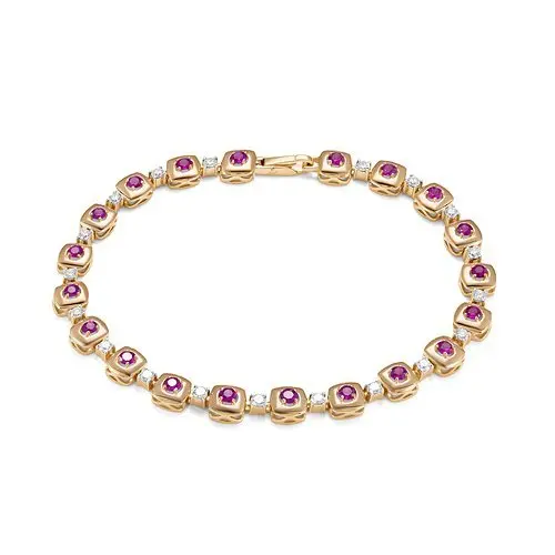 Браслет декоративный из красного золота