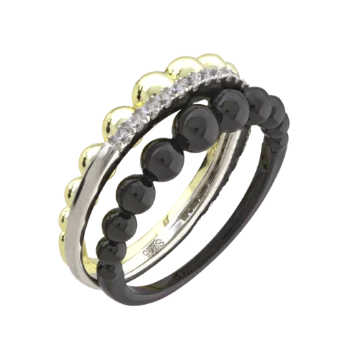 Кольцо декоративное из серебра