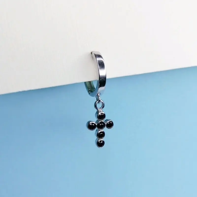 Серьги конго из серебра