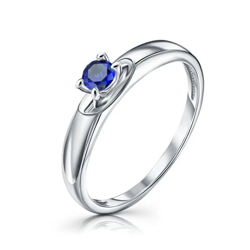 Кольцо декоративное из белого золота