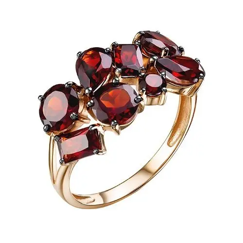 Кольцо декоративное из красного золота вид 1