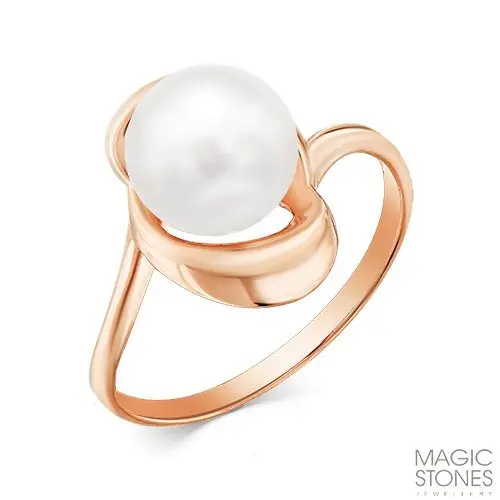 Кольцо декоративное из красного золота