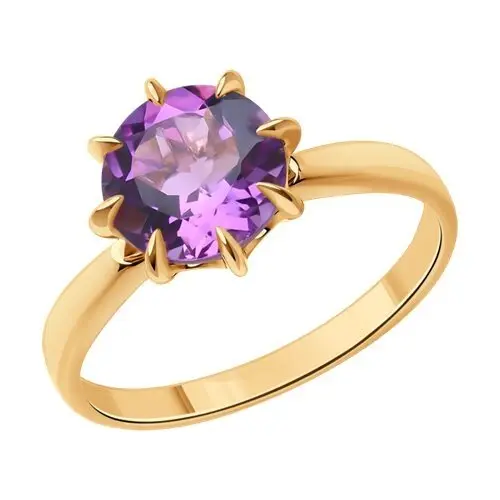 Кольцо декоративное из красного золота