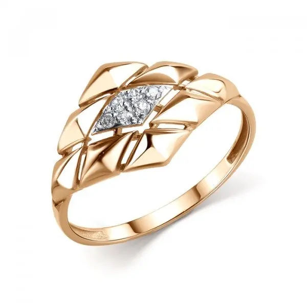 Кольцо декоративное из красного золота