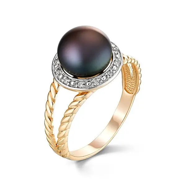 Кольцо декоративное из красного золота