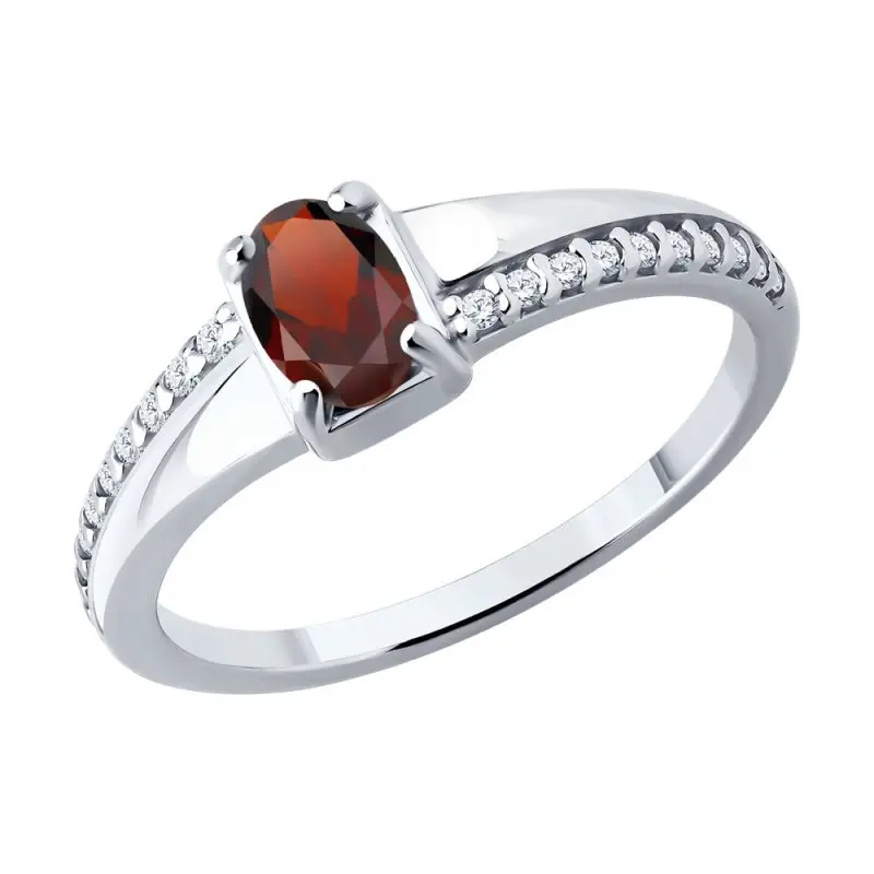 Кольцо декоративное из серебра