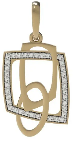 Подвеска декоративная из красного золота