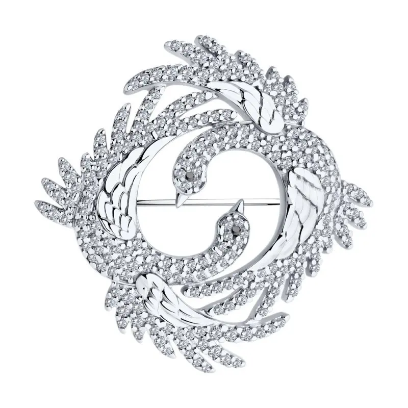 Брошь из серебра