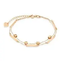 Браслет декоративный из красного золота