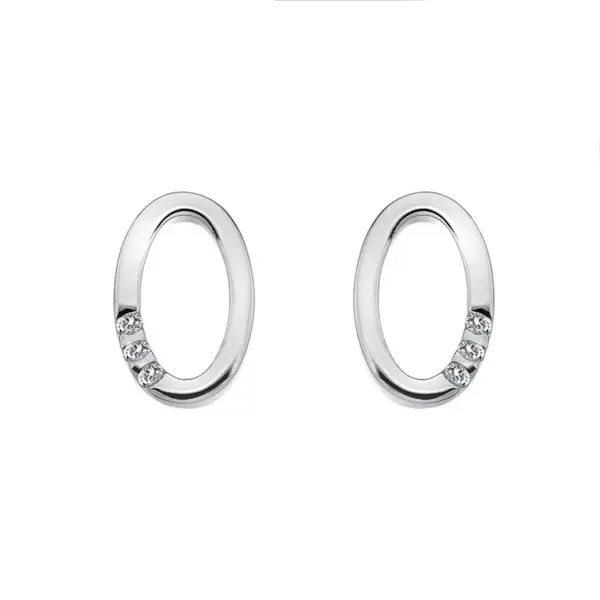 Серьги пуссеты из серебра
