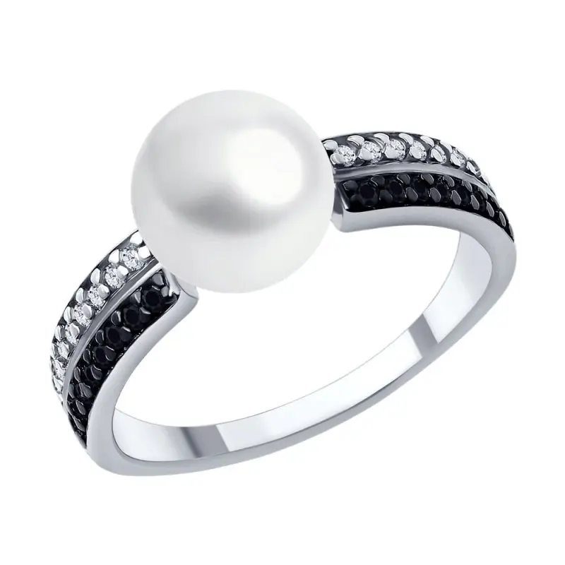 Кольцо декоративное из серебра